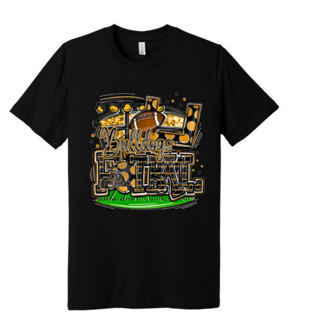 Bulldogs Football (Colorful)