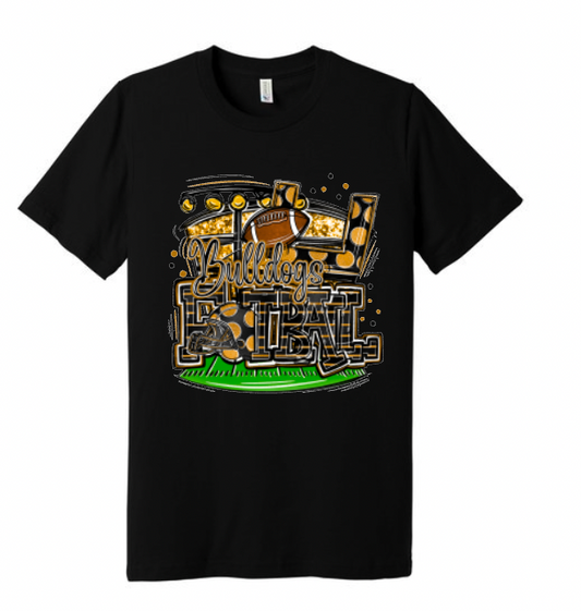 Bulldogs Football (Colorful)