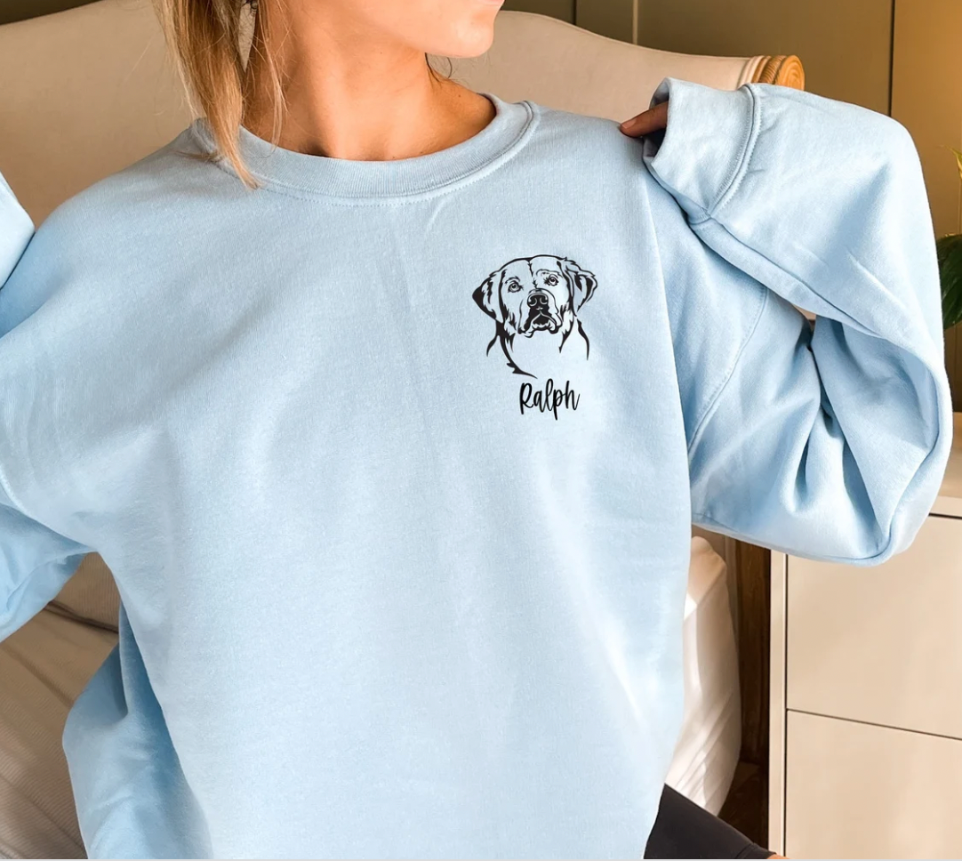 Personalized Dog Face Tee