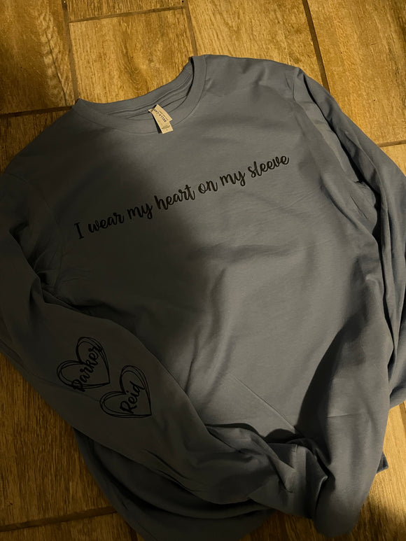 Simple I wear my heart on my sleeve