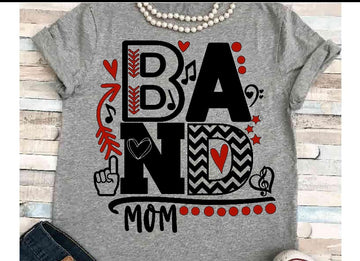 Funky Band Mom (can change color and/or add school name)