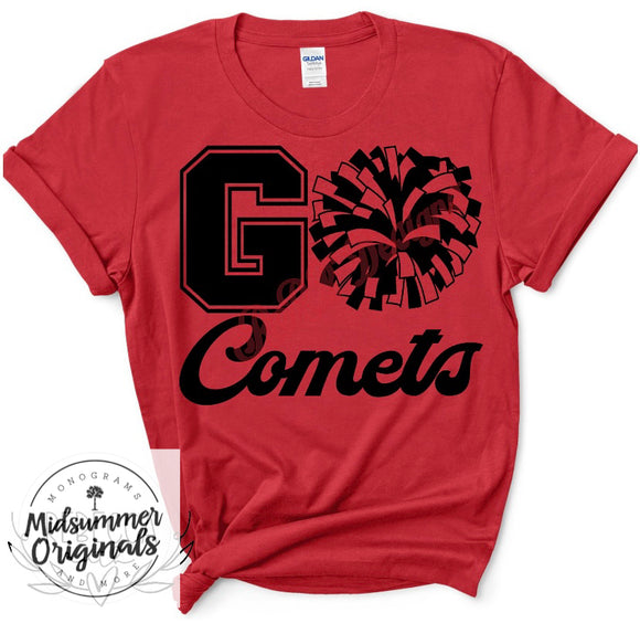 Go Comets Pom