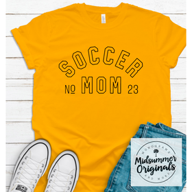 Personalized Soccer Mom (add number)