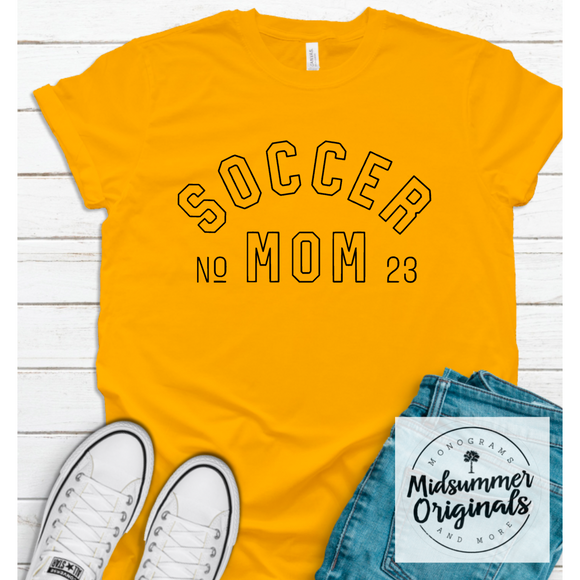 Personalized Soccer Mom (add number)