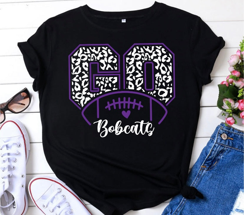 Go Bobcats Leopard Football