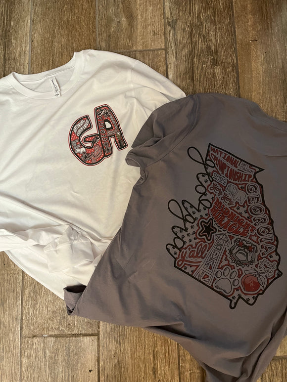 Georgia Champs Hand-drawn