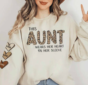 Leopard Mama/Personalized Heart on My Sleeve - 0