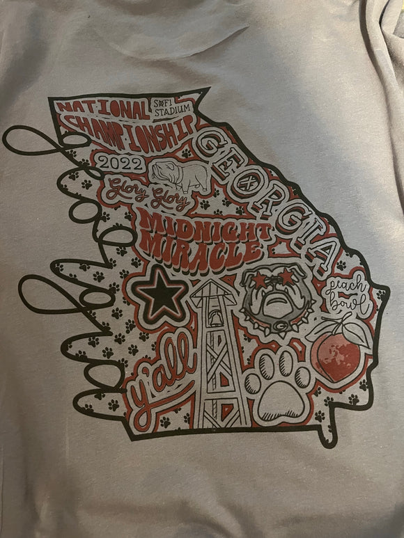 Georgia Champs Hand-drawn