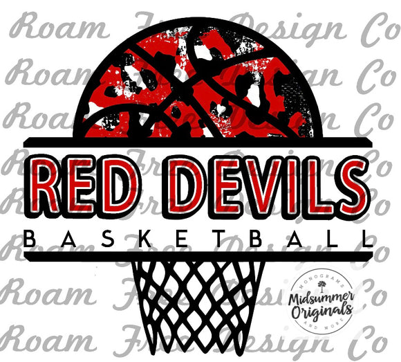 Red Devils Leopard Basketball