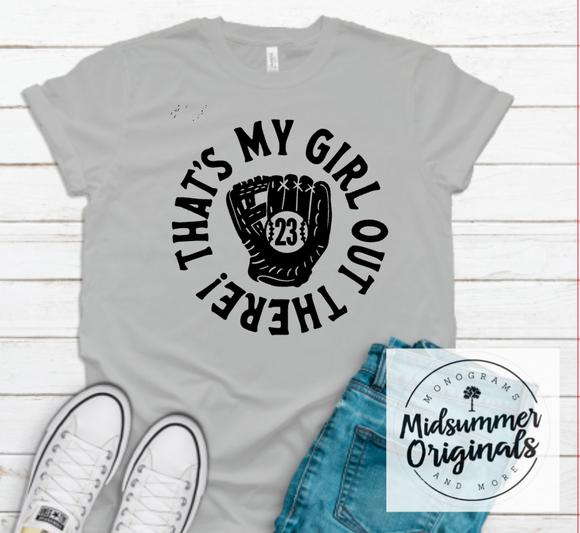 Personalized Softball- That’s My Girl Out There