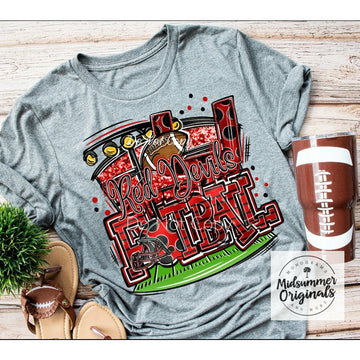 Red Devil Football (Colorful)