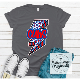 Red/Blue Cubs Leopard Lightning