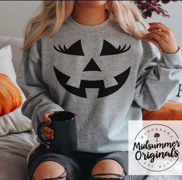 Jackolantern Face w lashes