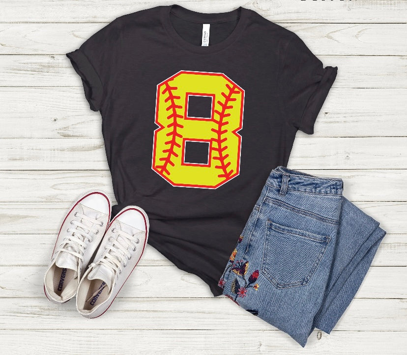 Personalized Baseball Softball Number | Midsummer Originals