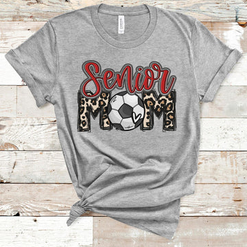 Leopard Senior Mom (personalize with name, number, font color)