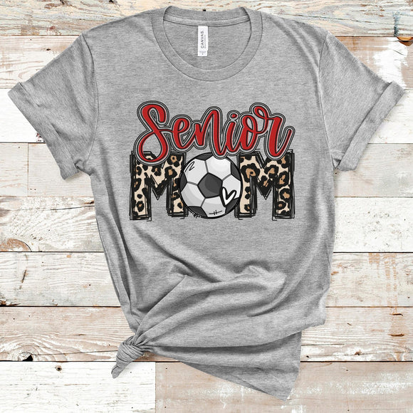 Leopard Senior Mom (personalize with name, number, font color)