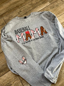 Baseball/Softball Mama Heart on Field Special (include name or number in personalization box)-1