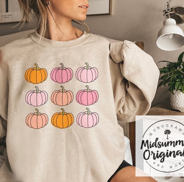 Pink and Orange Pumpkins