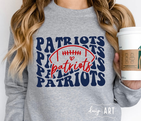Patriots Football Retro Stack