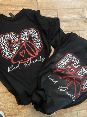 Leopard Go Red Devils Cheer