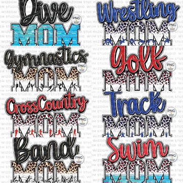 Leopard Sports Mom 2 (personalize with name, number, font color)