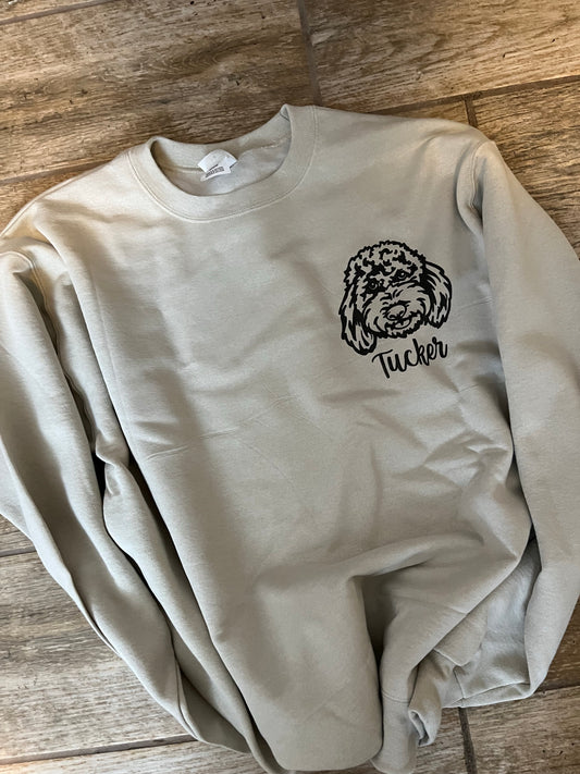 Personalized Dog Face Tee