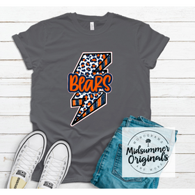 Blue/Orange Bears Leopard Lightning